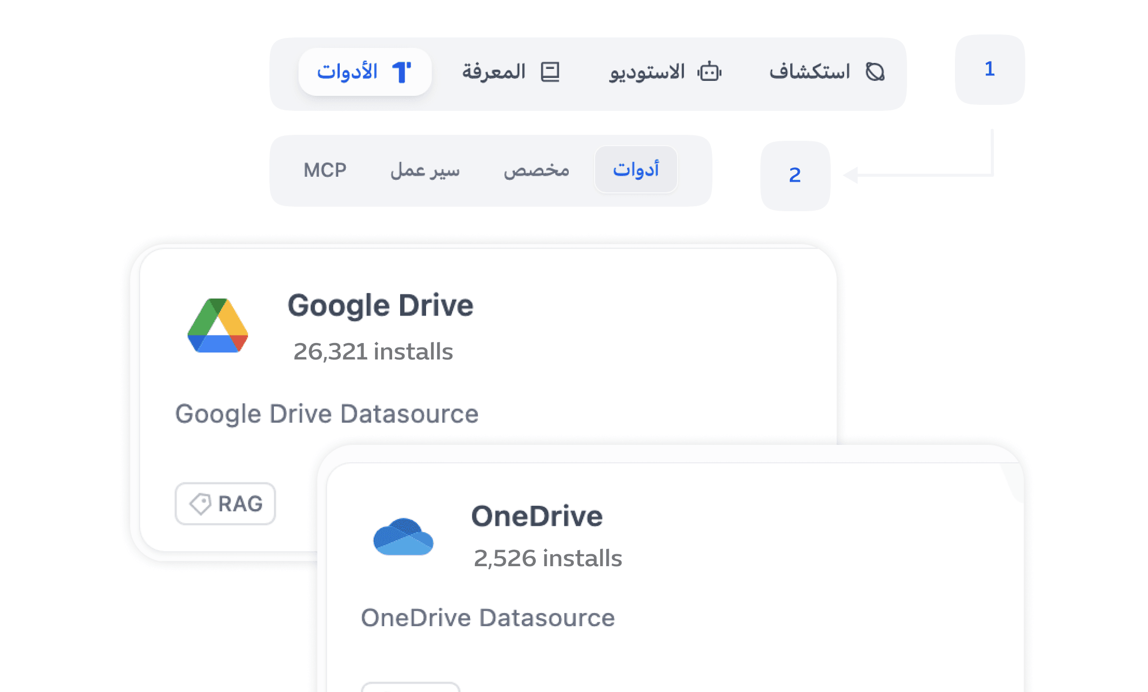 التكامل مع الأنظمة الخارجية
